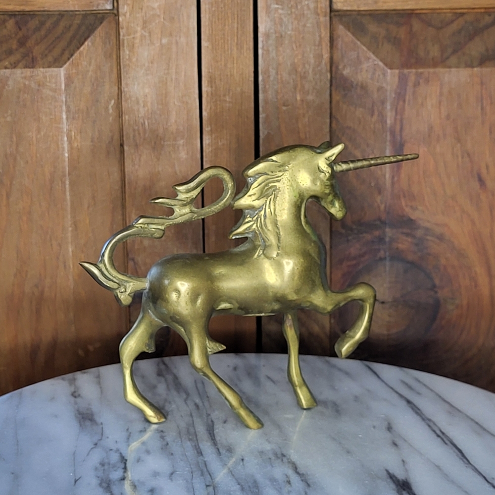Brass Unicorn Figurine - Picture 12 of 12
